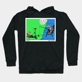 Fish Fishing For Human Funny Fisherman Novelty Gift Hoodie